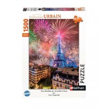 Puzzle 1500p Feu d'Artifice du 14 juillet à Paris