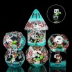 Lot de 7 Dés Panda Insert Résine