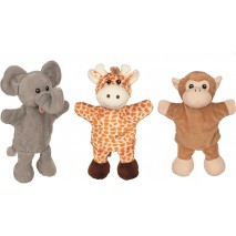 Marionnettes girafe singe éléphant