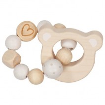 Hochet flexible tête d'ours