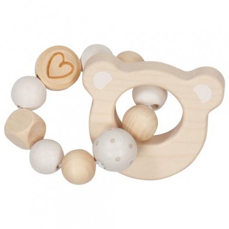 Hochet flexible tête d'ours