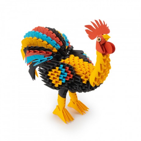 Origami 3D Coq
