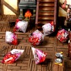 Ruby Rift Sharp Edge Resin RPG Dice Set