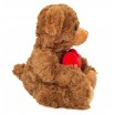 Peluche Ours Brun avec Coeur 20 cm