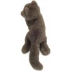 Peluche Chat Chartreux allongé 36 cm
