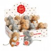 Peluche Souris 2 couleurs différentes 11 cm