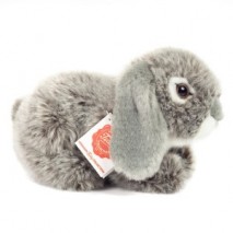 Peluche Lapin Bélier Gris 18 cm