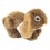 Peluche Lapin Bélier Brun 18 cm