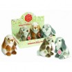 Peluche Lapin debout couleurs différentes 19 cm