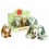 Peluche Lapin debout couleurs différentes 19 cm