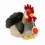 Peluche Coq 17 cm