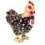 Peluche Poule debout 24 cm