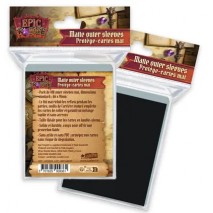 Sleeves Mat 66x91 x100 Epic Forge Noir (100 Microns)
