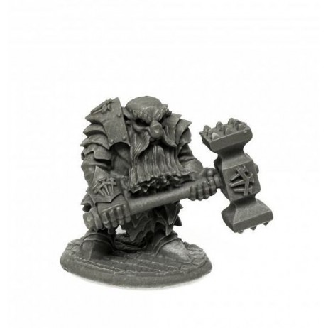 Dark Dwarf Pounder Figurine Reaper