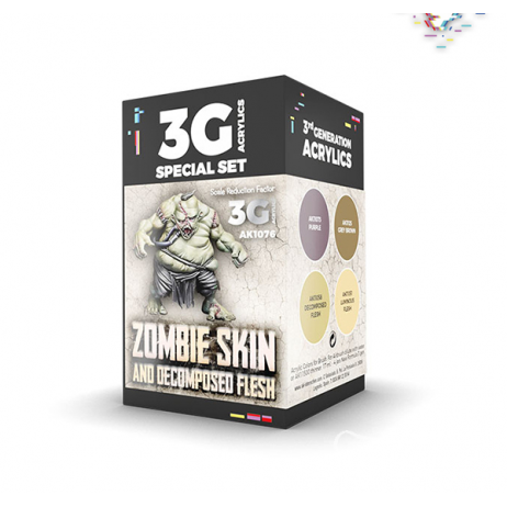 Zombie Skin Wargame Color Set AK 3GEN