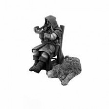 Mysterious Stranger & Hound Figurine Reaper
