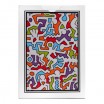 Bicycle Keith Haring Artist Series Bleu