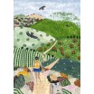 Puzzle 1000p Randonnée dans les vignes
