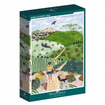 Puzzle 1000p Randonnée dans les vignes