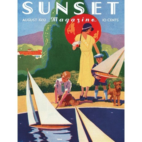Puzzle 1000pcs Sunset Toy Boats