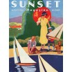 Puzzle 1000pcs Sunset Toy Boats