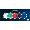 Mallette de Poker sans valeur 300 jetons