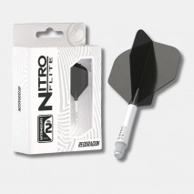 Ailettes moulées Nitro Flite Noir/Blanc Inter