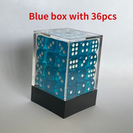 Kit De 36 Dès 6 Bleu/Blanc