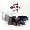 Kit de 36 dès 6 Noir/Rouge