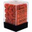 Set de 36 dés 6 Orange Noir OPAQUE