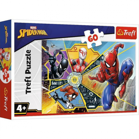 Puzzle 60 p Spiderman dans la Toile