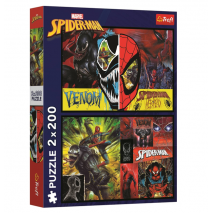 Puzzle Bois 2x 200 p Spiderman jour et nuit