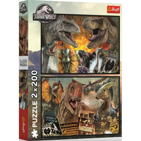 Puzzle 2x 200 p Jurassic World