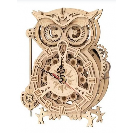 Maquette Bois Owl Clock