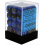 Set de 36 dés 6 Chessex Gemini Noir Bleu or