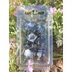 Kit De 7 Dès Orbe Terrestre Bleue Mouvante