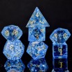 Set de dés en verre Shattered boite en métal