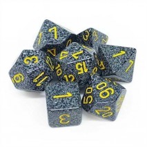 Set de 7 dés Granite Urban Gris Jaune