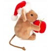 Peluche souris de Noel cadeau 11cm