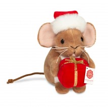 Peluche souris de Noel cadeau 11cm