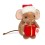 Peluche souris de Noel cadeau 11cm