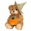Peluche ours halloween citrouille 20cm