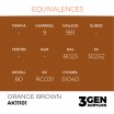 AK - Peinture ORANGE BROWN STANDARD
