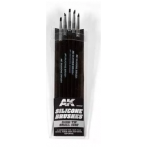 AK - SMALL SILICONE BRUSHES HARD TIP (5 SILICONE PENCILS)