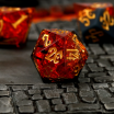 Volcanic Amber Resin Set de 7 dés